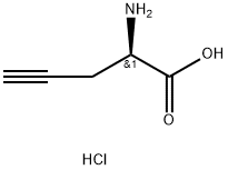 (R)-炔丙基甘氨酸盐酸盐 结构式
