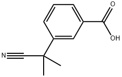 3-(2-氰基丙烷-2-基)苯甲酸 结构式
