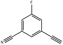 3-氟-5-乙炔苯甲腈, 872122-56-0, 结构式