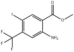 methyl 2-amino-5-iodo-4-(trifluoromethyl)benzoate Structure