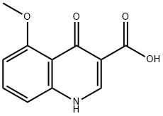 4-羟基-5-甲氧基喹啉-3-羧酸 结构式