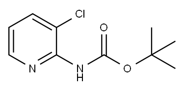 (3-クロロピリジン-2-イル)カルバミン酸TERT-ブチル 化学構造式
