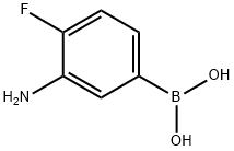 3-氨基-4-氟苯硼酸, 873566-75-7, 结构式