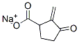 2-メチレン-3-オキソシクロペンタンカルボン酸ナトリウム 化学構造式