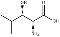 (2R,3S)-(-)-2-Amino-3-hydroxy-4-methylpentanoic acid Structure