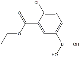 4-Chloro-3-(ethoxycarbonyl)phenylboronic acid Structure