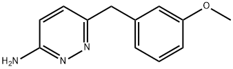 6-[(3-甲氧基苯基)甲基]-3-氨基哒嗪 结构式