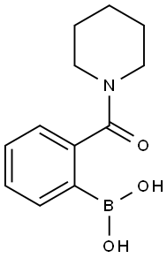 BORONIC ACID, [2-(1-PIPERIDINYLCARBONYL)PHENYL]- Structure