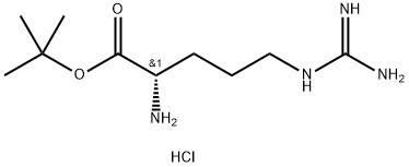 L-精氨酸叔丁酯二盐酸盐 结构式