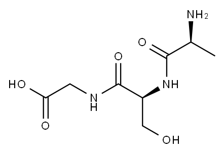 alanyl-seryl-glycine Structure