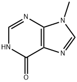 9-メチル-9H-プリン-6(1H)-オン 化学構造式