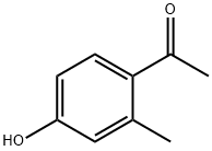 4'-ヒドロキシ-2'-メチルアセトフェノン 化学構造式