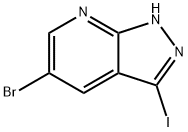 5-bromo-3-iodo-1H-pyrazolo[3,4-b]pyridine Structure