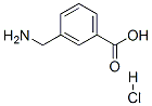 3-アミノメチル安息香酸塩酸塩 化学構造式
