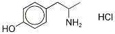 (±)-4-Hydroxyamphetamine hydrochloride (HMA) 结构式