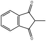 2-メチル-1,3-インダンジオン 化学構造式