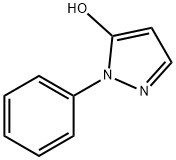 1-フェニル-1H-ピラゾール-5-オール 化学構造式