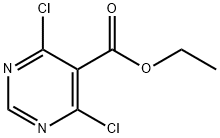 5-PYRIMIDINECARBOXYLIC ACID, 4,6-DICHLORO-,ETHYL ESTER Struktur
