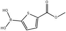 2-噻吩甲甲酯-5-硼酸 结构式