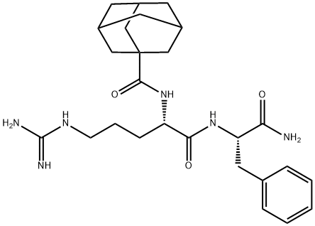 2-ADAMANTANECARBONYL-ARG-PHE-NH2 TRIFLUOROACETATE Struktur