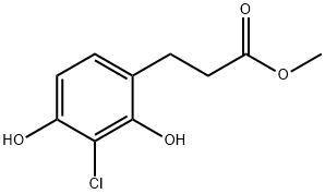 Methyl 3-(3-chloro-2,4-dihydroxyphenyl)propanoate Structure