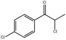 2-氯-1-(4-氯苯基)丙-1-酮, 877-38-3, 结构式