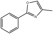 2-フェニル-4-メチルオキサゾール 化学構造式