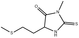 3-メチル-5-[2-(メチルチオ)エチル]-2-チオキソ-4-イミダゾリジノン 化学構造式