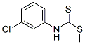 3-Chlorophenylcarbamodithioic acid methyl ester Structure