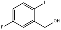 (5-フルオロ-2-ヨードフェニル)メタノール 化学構造式