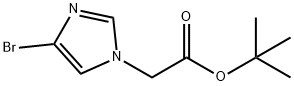 2-(4-溴-1H-咪唑基-1-基)乙酸叔丁酯, 877399-17-2, 结构式