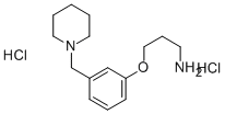 3-[3-(1-哌啶甲基)苯氧基]-1-丙胺-二氯盐酸盐(9CI), 87766-25-4, 结构式