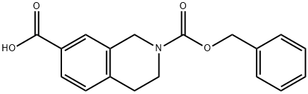 2-CBZ-1,2,3,4-四氢异喹啉-7-羧酸 结构式