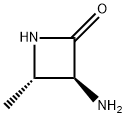 2-Azetidinone,3-amino-4-methyl-,(3S,4S)-(9CI) Structure