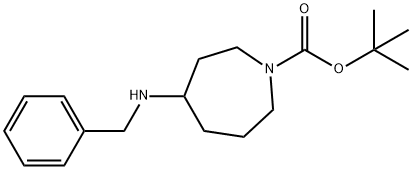 tert-butyl 4-(benzylaMino)azepane-1-carboxylate Structure
