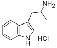 3-(2-氨基丙基)吲哚盐酸盐 结构式