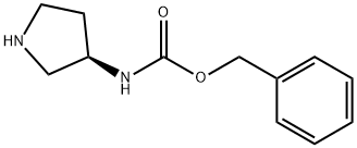 (R)-3-N-CBZ-アミノピロリジン 化学構造式