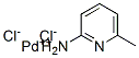 6-methyl-2-aminopyridine palladium dichloride Structure