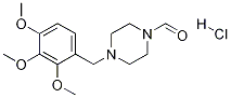 4-(2,3,4-トリメトキシベンジル)-1-ピペラジンカルボキシアルデヒド塩酸塩 化学構造式