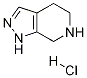 4,5,6,7-テトラヒドロ-1H-ピラゾロ[3,4-C]ピリジン塩酸塩 化学構造式