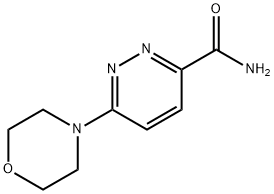 3-Pyridazinecarboxamide, 6-(4-morpholinyl)- Structure