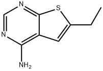 6-乙基噻吩并[2,3-D]嘧啶-4-胺 结构式