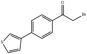 2-BROMO-1-(4-THIEN-3-YLPHENYL)ETHANONE Structure