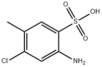 4-アミノ-2-クロロトルエン-5-スルホン酸 化学構造式