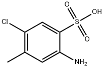 2-氨基-5-氯-4-甲基苯磺酸, 88-53-9, 结构式
