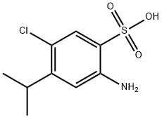 2-amino-4-isopropyl-5-chlorobenzenesulfonic acid Structure