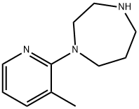 1-[2-(3-甲基吡啶基)]-1,4-二氮杂环庚烷, 880362-05-0, 结构式