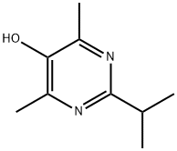 2-イソプロピル-4,6-ジメチル-5-ピリミジノール 化学構造式