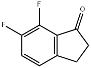 6,7-difluoro-2,3-dihydro-1H-inden-1-one Struktur