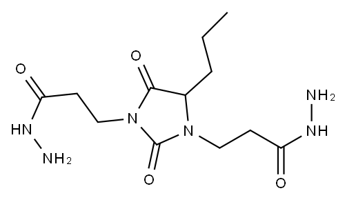 2,4-dioxo-5-propylimidazolidine-1,3-di(propionohydrazide) Structure